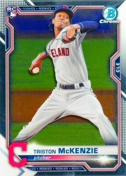 Triston McKenzie 2021 Bowman Chrome Baseball #6 Sports Card