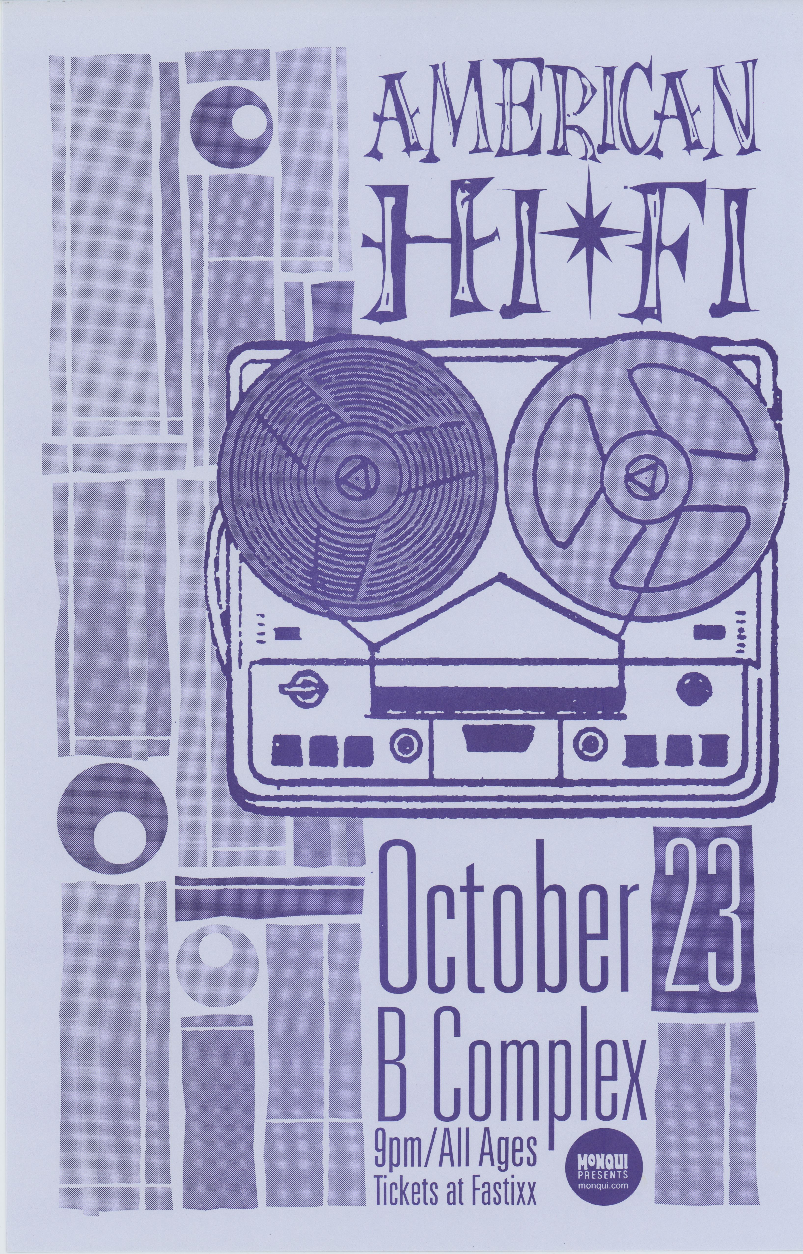 MXP-140.10 American Hi-Fi B Complex 1998 Concert Poster