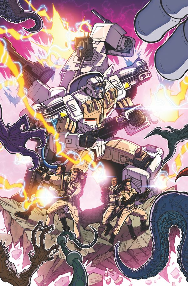 Transformers/Ghostbusters #4 (Cover B Milne)
