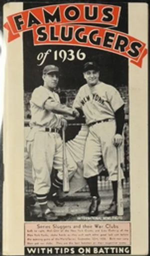  Famous Sluggers of 1936 #nn 