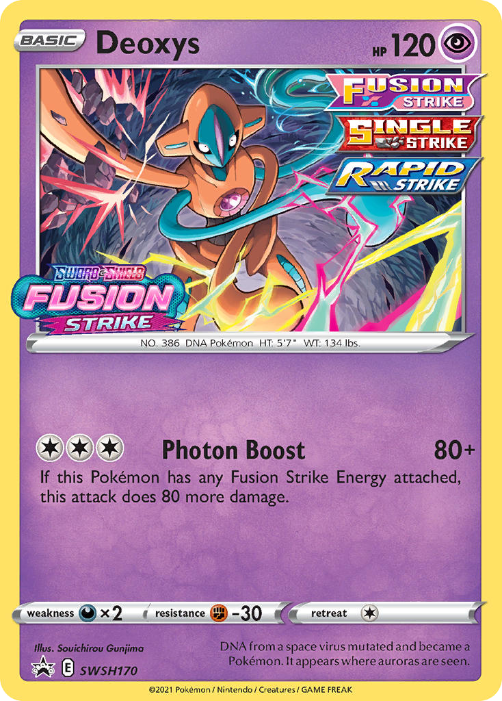 Deoxys (SWSH170) - SWSH Black Star Promos Pokémon Card