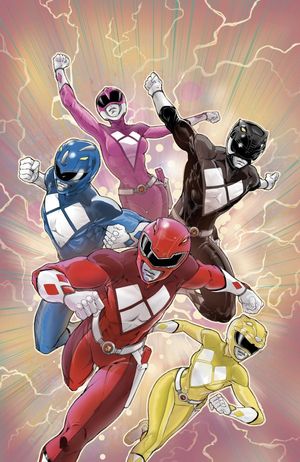 Mighty Morphin Power Rangers #1 (F 1:10 INCV Foil Variant Full Art Foil Griffith)