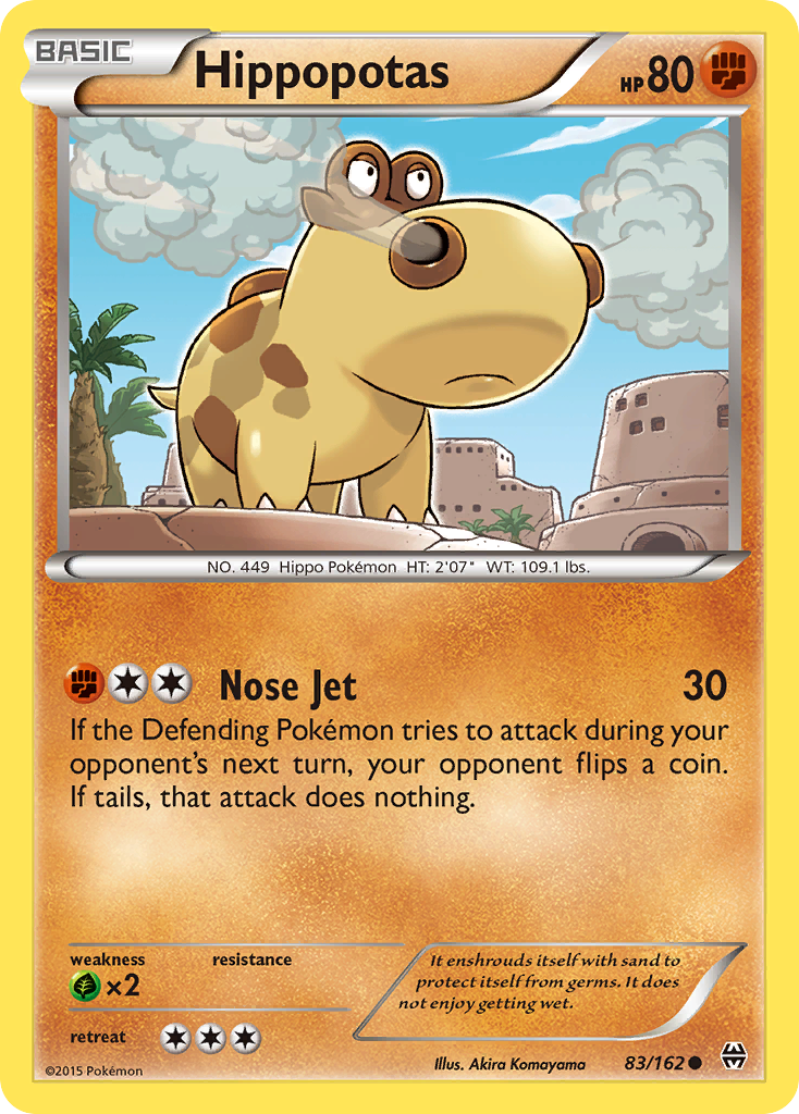 Hippopotas (83/162) - BREAKthrough Pokémon Card