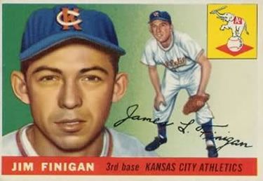 Jim Finigan 1955 Topps #14 Sports Card