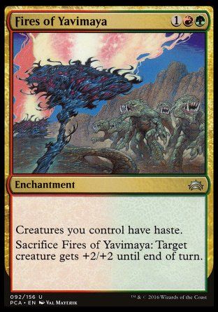 Fires of Yavimaya (Planechase Anthology decks) Trading Card