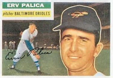 Erv Palica 1956 Topps #206 Sports Card