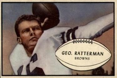 George Ratterman 1953 Bowman #85 Sports Card