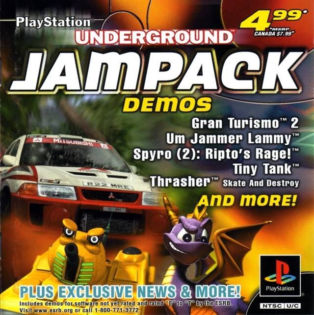 PlayStation Underground Jampack Winter '99 Video Game