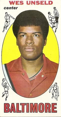 Wes Unseld 1969-70 Topps Basketball #56 Sports Card