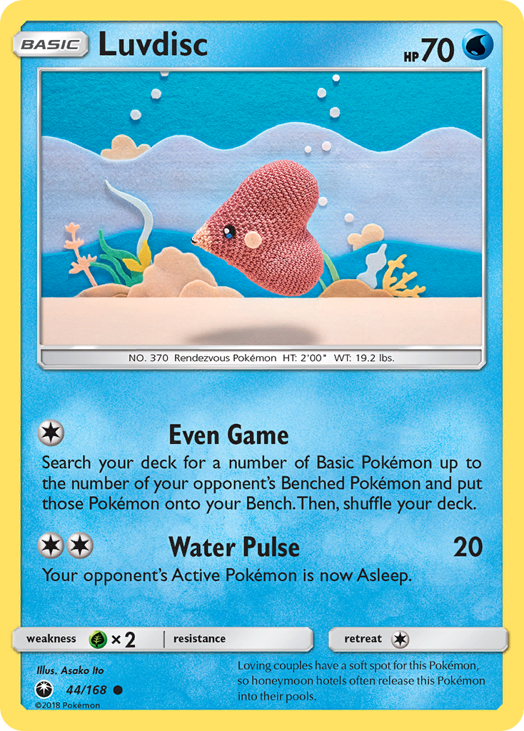 Luvdisc (44/168) - Celestial Storm Pokémon Card