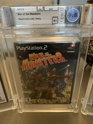 War Of The Monsters PS2. Wata Graded 9.8 A+ Only One Listed Anywhere.
