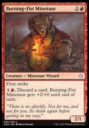 Burning-Fist Minotaur (Hour of Devastation) Trading Card