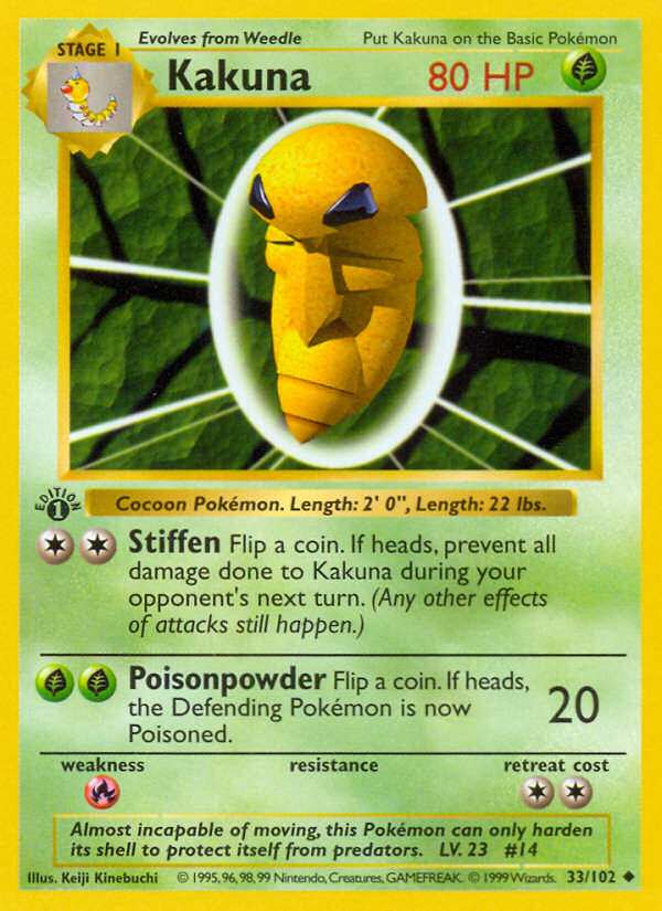 Weedle Pokémon Card