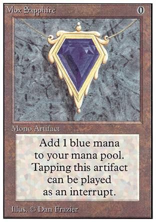 Mox Sapphire (Unlimited) Trading Card