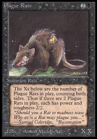 Plague Rats (Beta) Trading Card