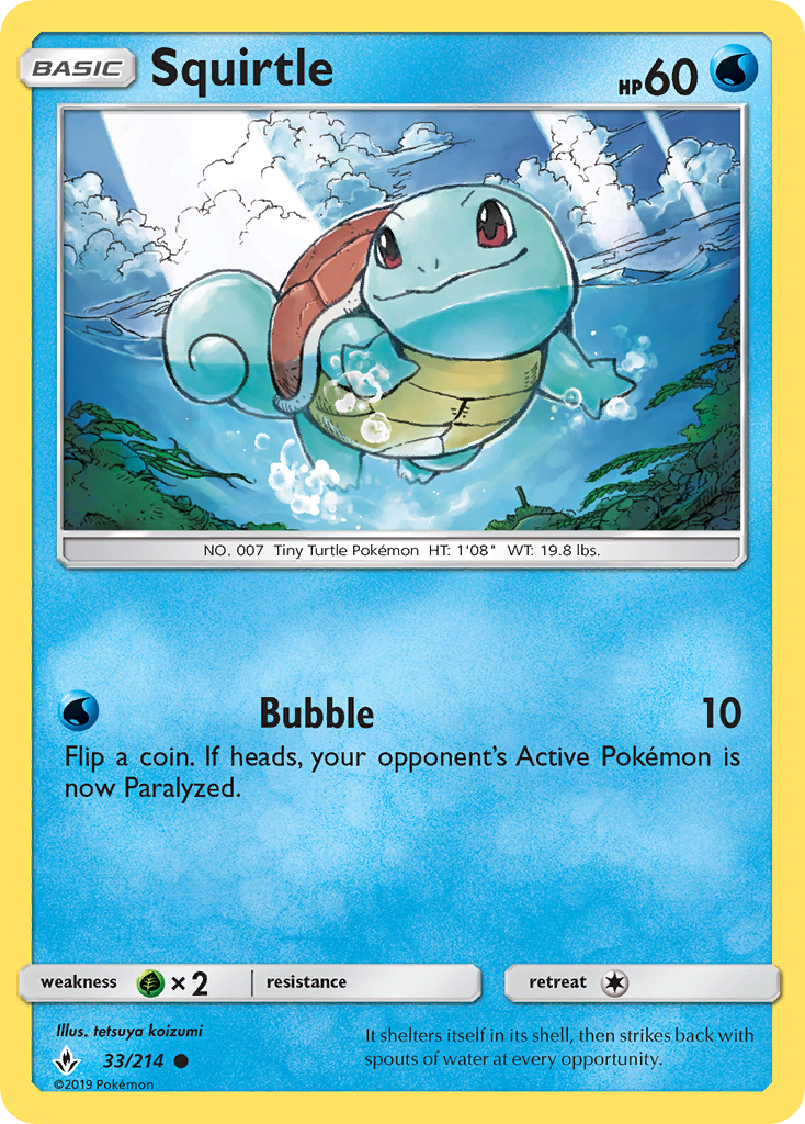 Squirtle (33/214) - Unbroken Bonds Pokémon Card