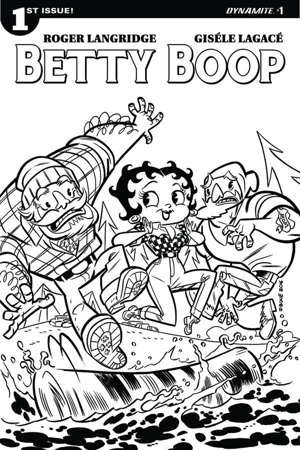 Betty Boop #1 (Cover E Bone Coloring Book)