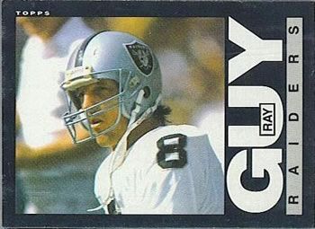 Ray Guy 1985 Topps #288 Sports Card