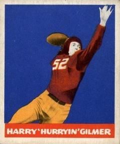 Harry "Hurryin" Gilmer 1948 Leaf Football #18 Sports Card