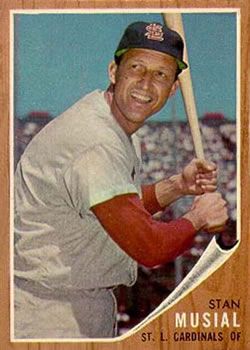 Stan Musial 1962 Topps #50 Sports Card