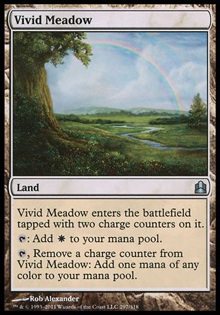 Vivid Meadow (MTG Commander) Trading Card