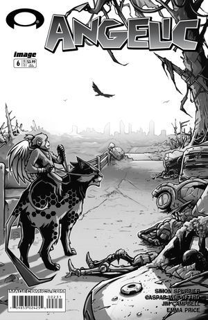Angelic #2 (Walking Dead Tribute Black & White Variant)