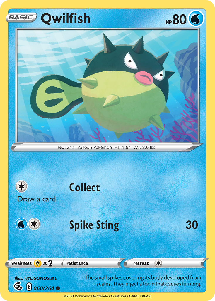 Qwilfish (60/264) - Fusion Strike Pokémon Card