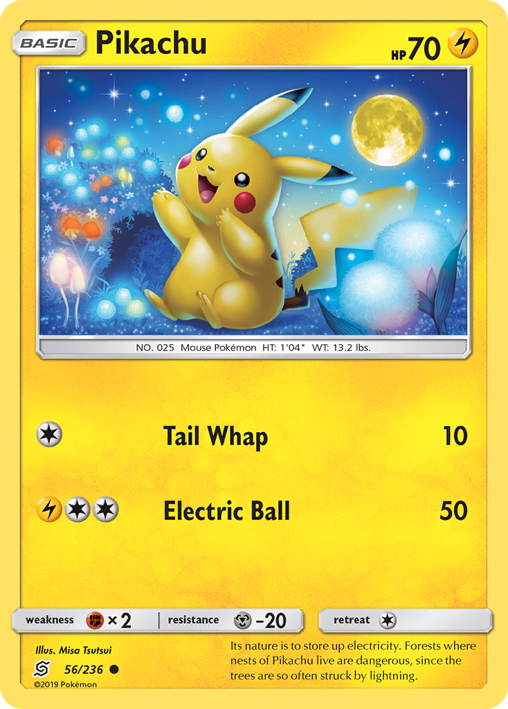 Pikachu (56/236) - Unified Minds Pokémon Card