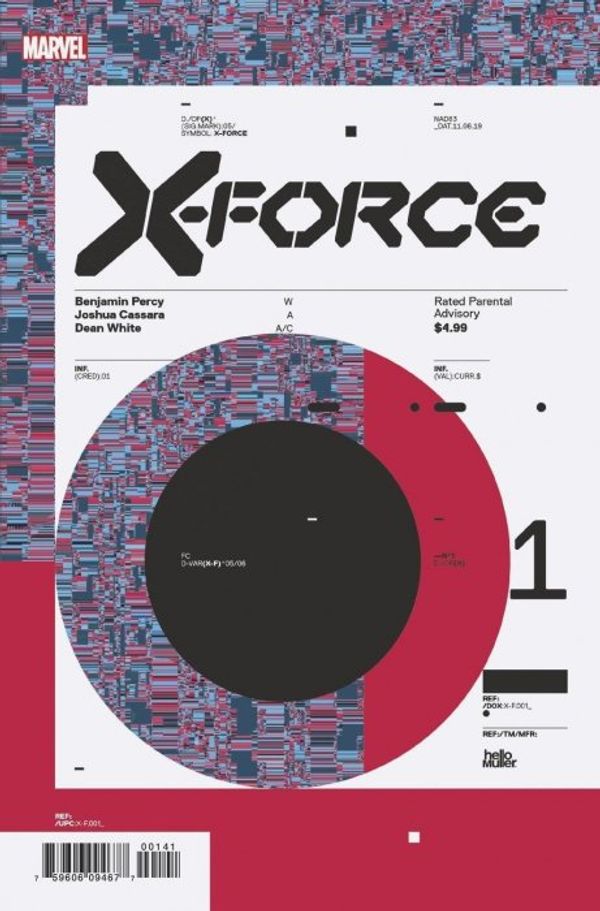 X-Force #1 (Muller Design Variant Dx)