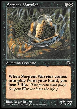 Serpent Warrior (Portal) Trading Card