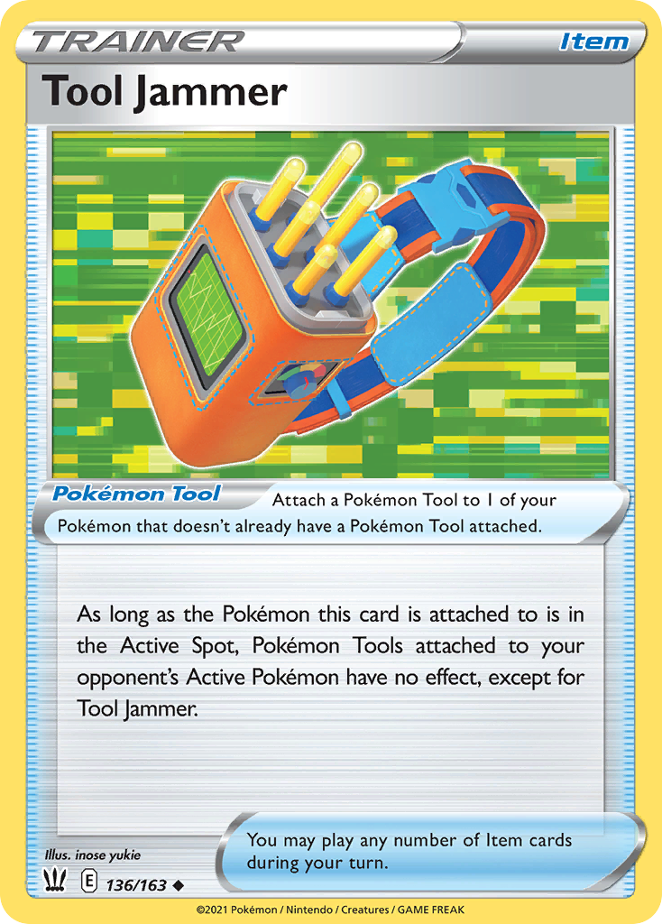 Tool Jammer (Trainer: Pokémon Tool) (136/163) - Battle Styles Pokémon Card