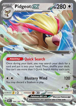 Pidgeot ex (164/197) - Obsidian Flames
