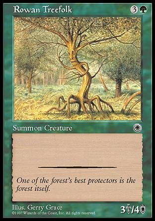 Rowan Treefolk (Portal) Trading Card