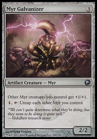 Myr Galvanizer (Scars of Mirrodin) Trading Card