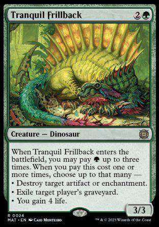 Tranquil Frillback (March of the Machine: The Aftermath) Trading Card