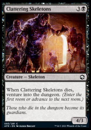 Clattering Skeletons (Dungeons & Dragons: Adventures in the Forgotten Realms) Trading Card