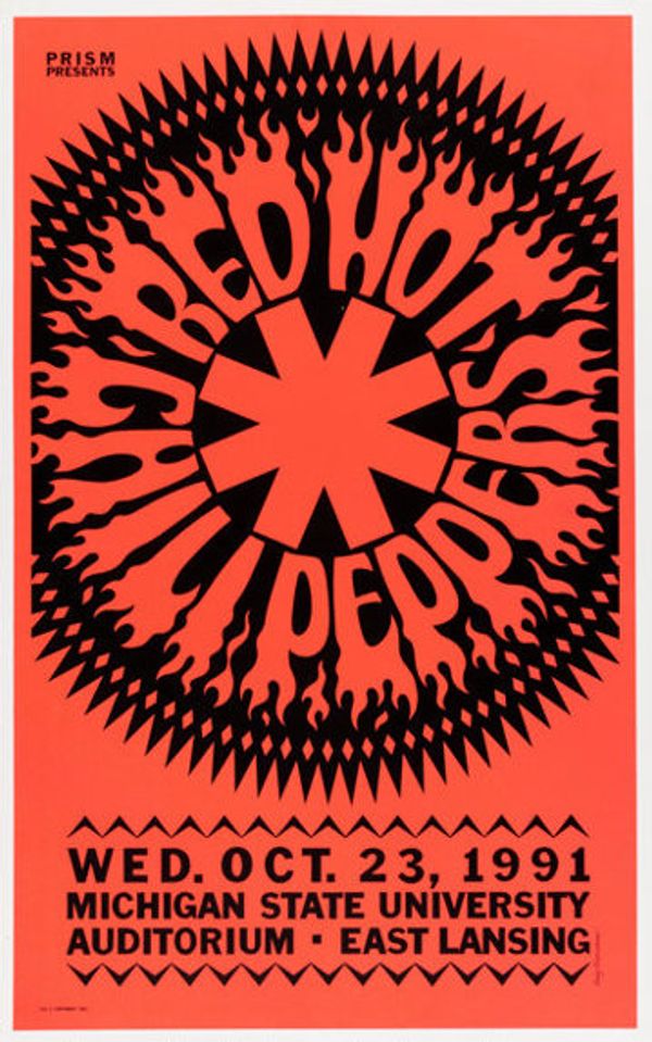Red Hot Chili Peppers Michigan State University Auditorium 1991 Value