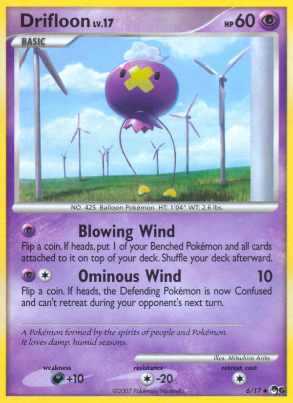 Drifloon (6/17) - POP Series 6 Pokémon Card