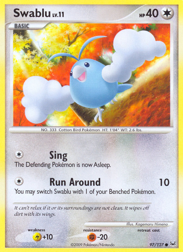 Swablu (97/127) - Platinum Pokémon Card