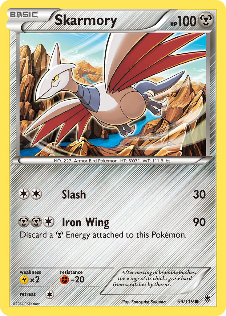 Skarmory (59/119) - Phantom Forces Pokémon Card