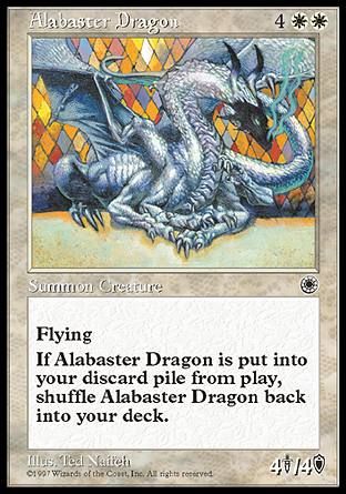 Alabaster Dragon (Portal) Trading Card