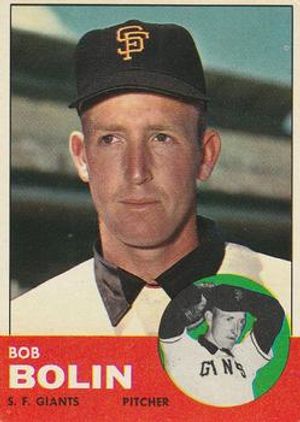 Bob Bolin 1963 Topps #106 Value - GoCollect