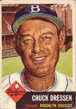 Chuck Dressen 1953 Topps #50 Sports Card