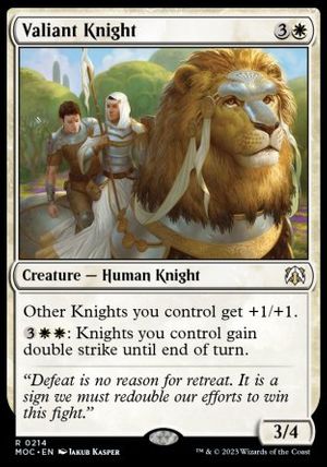 Valiant Knight (March of the Machine Commander Decks)