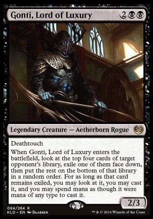 Gonti, Lord of Luxury (Kaladesh) Trading Card