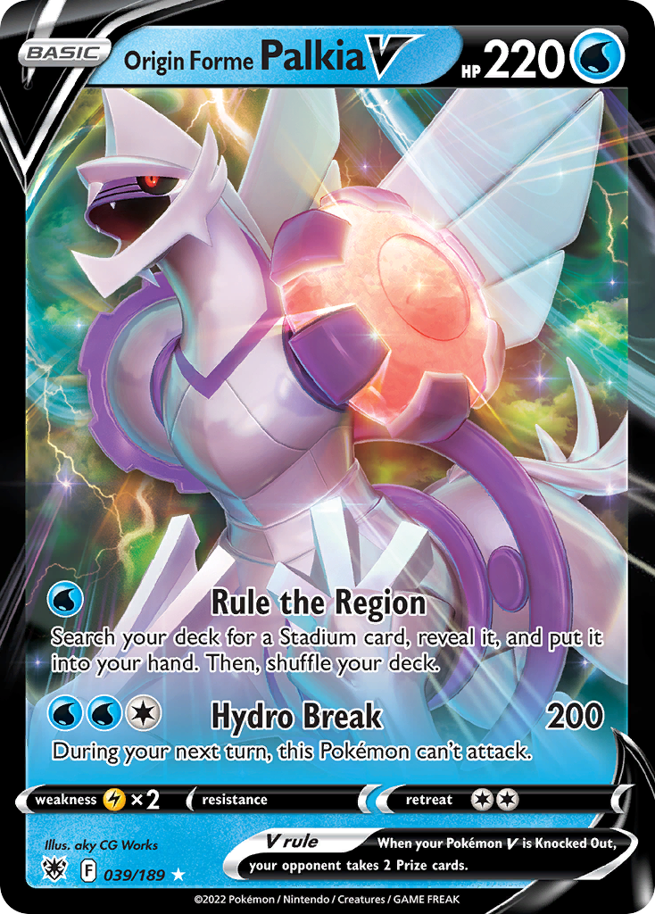 Origin Forme Palkia V (39/189) - Astral Radiance Pokémon Card