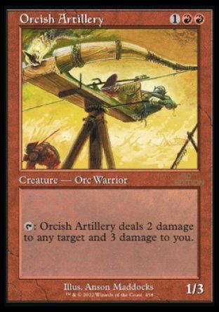 Orcish Artillery (Magic 30th Anniversary Edition - Old Frame) Trading Card