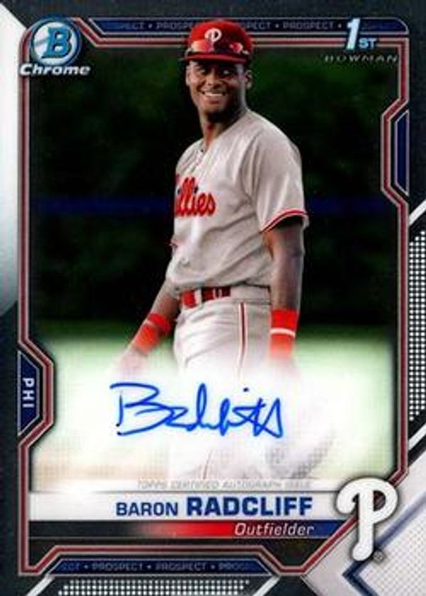 Baron Radcliff 2021 Bowman Chrome - Prospect Autographs Baseball #CPA-BRA