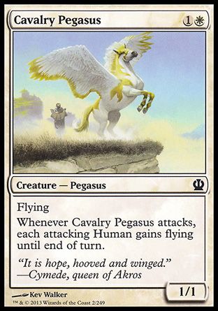 Cavalry Pegasus (Theros) Trading Card