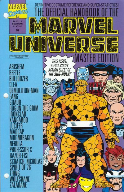 Official Handbook of the Marvel Universe Master Edition #18 Comic